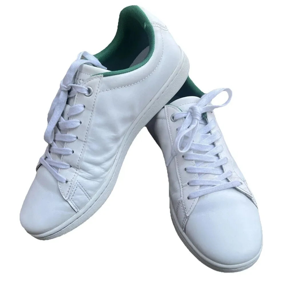 Lacoste Hydez 119 1 SMA White Green Leather Sneakers Men’s US 8.5 EU 41